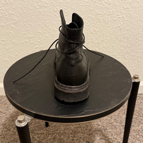 Ernesto Dolani men's combat boots, black leather, size 42 - Picture 5 of 7